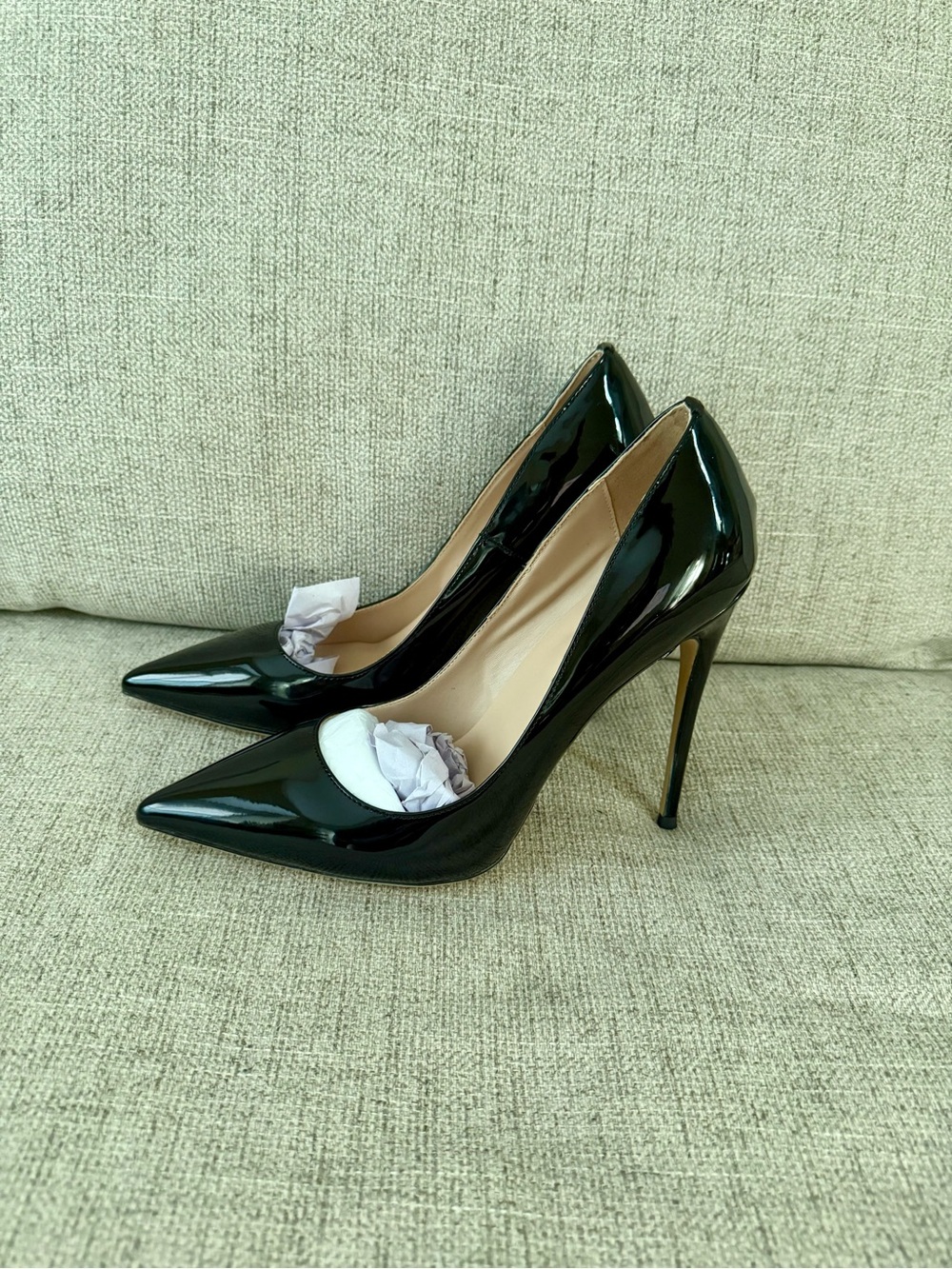 Classic Black Patent Pointed-Toe Stiletto Pumps
